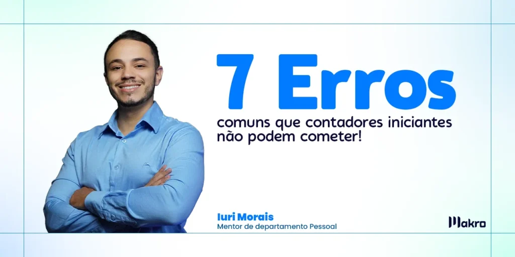 Iuri Morais mentor de Departamento Pessoal sorrindo de braços cruzados ao lado do titulo do artigo