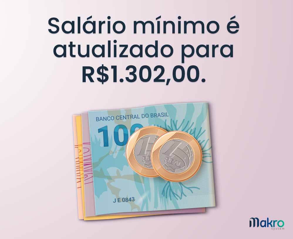 Salário mínimo 2023 é atualizado para R$1.302,00