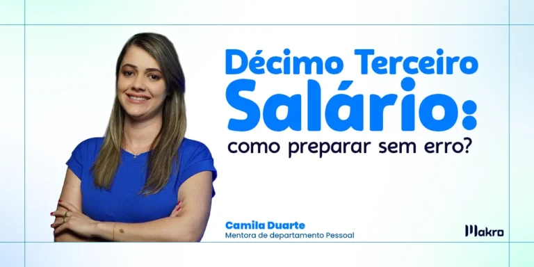 Camilla Duarte mentora de Departamento Pessoal, sorrindo de braços cruzados e ao lado o titulo do artigo