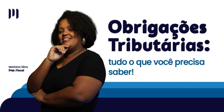Mariana Silva do dep. Fiscal olha para a câmera e sorri. Ao fundo, uma cascata com tons de de azul escuro e azul claro com o titulo do post na frente.