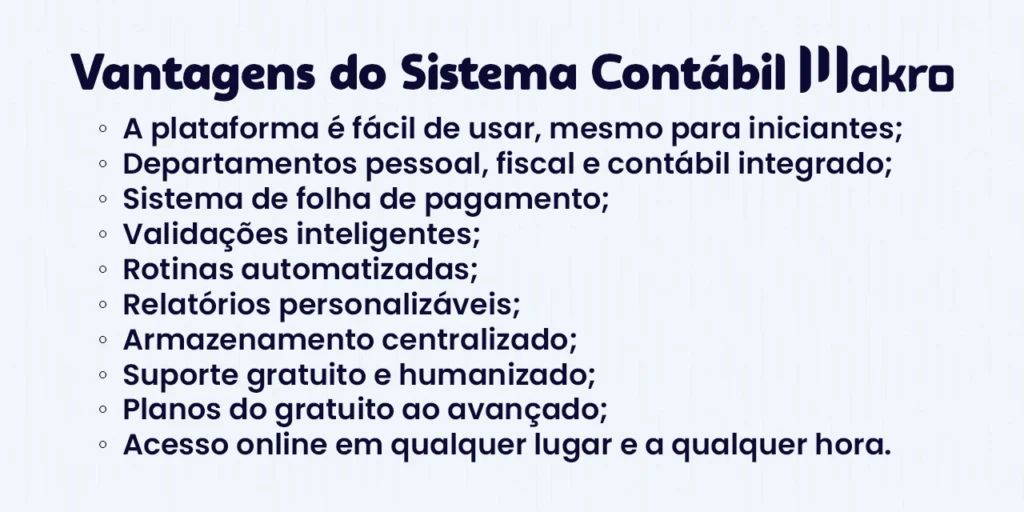 Imagem sobre as vantagens do Sistema para escritório de contabilidade.

