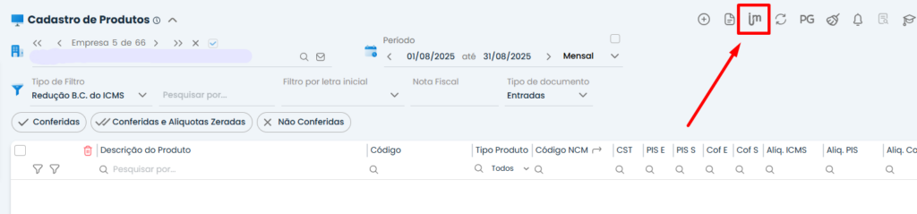 Confira o ícone do Imendes no Sistema da Makro.